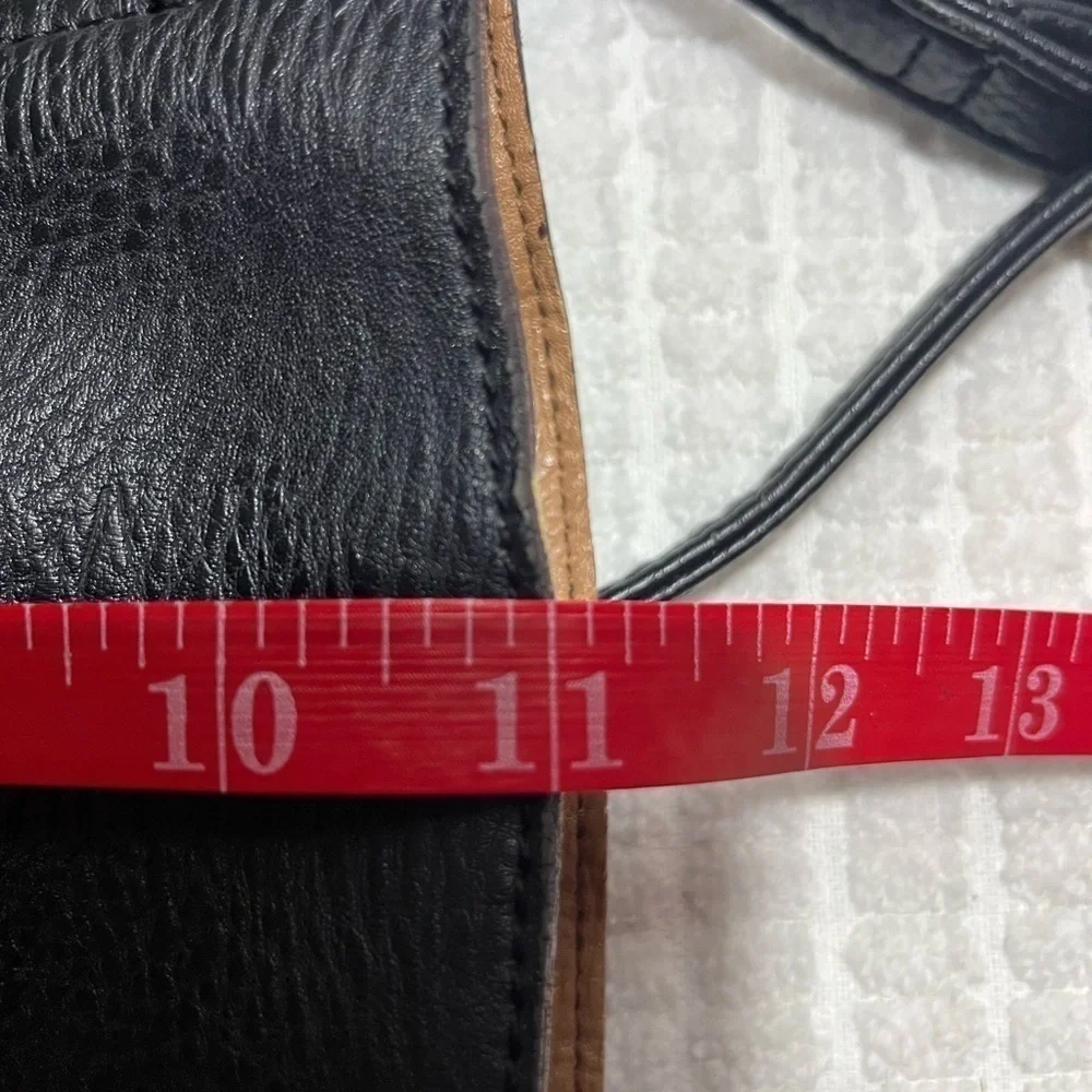 Reversible Faux Leather Crossbody Tote